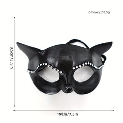 Point Drill Cat Mask Halloween Christmas Thanksgiving Gift