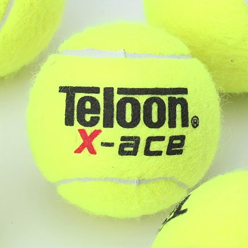 12pcs Pressureless Tennis Balls w/ Mesh Bag for Training & Exercise