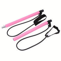 Adjustable Pilates Bar Yoga Fitness Equipment Home Gym