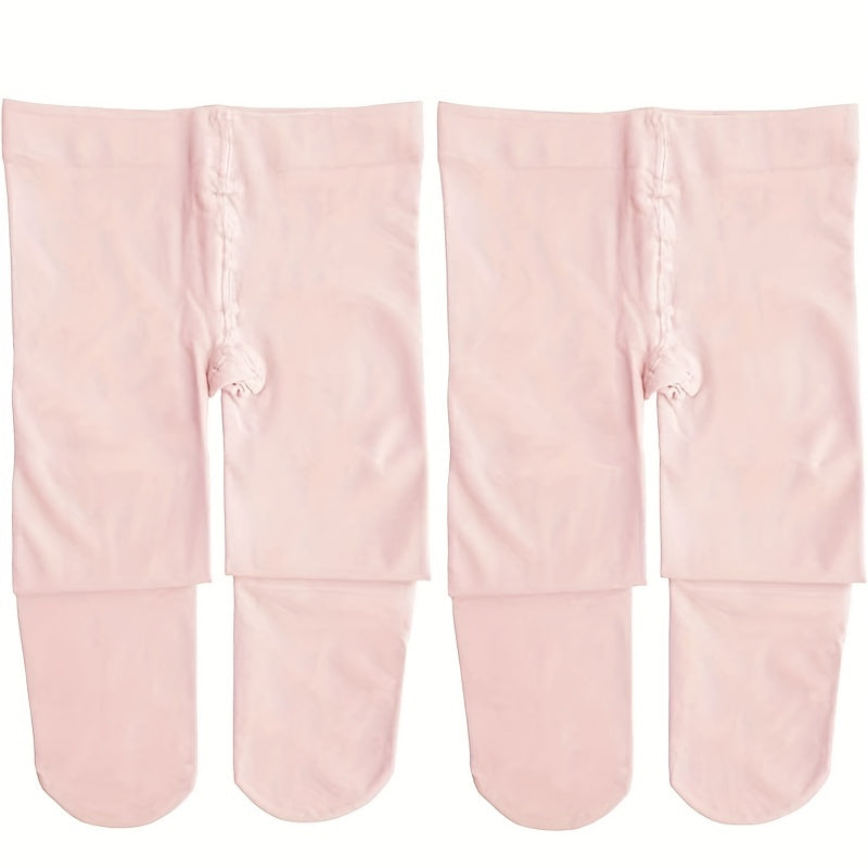 2 Pairs Ballet Tights Soft Knitted Dance Pants Ballerina Dancer Wear