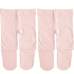 2 Pairs Ballet Tights Soft Knitted Dance Pants Ballerina Dancer Wear