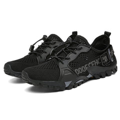 Men's Hollow Out Drawstring Sneakers Barefoot Quick Dry Water Shoes