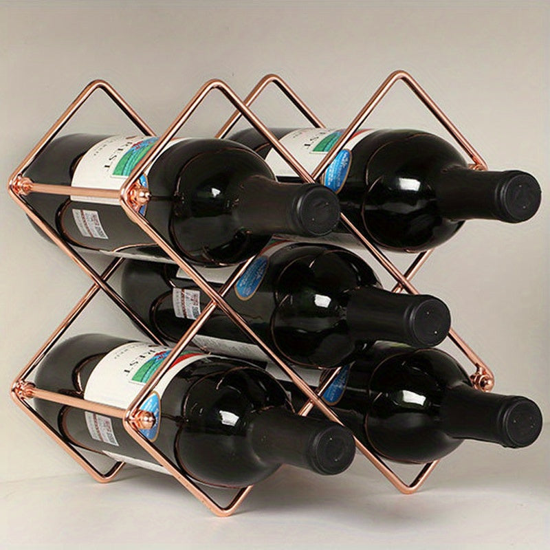 Stylish Stackable Wine Bottle Rack for Home and Office