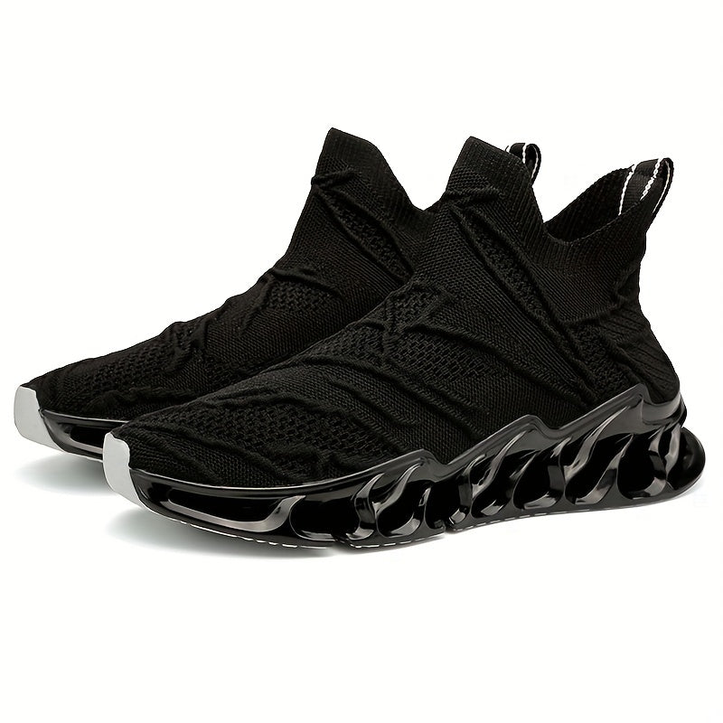 Men's Slip on Blade Sneakers Lightweight Breathable Athletic Shoes