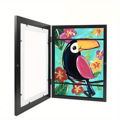 A4 Children's Art Frame Front Opening 3D Picture Display