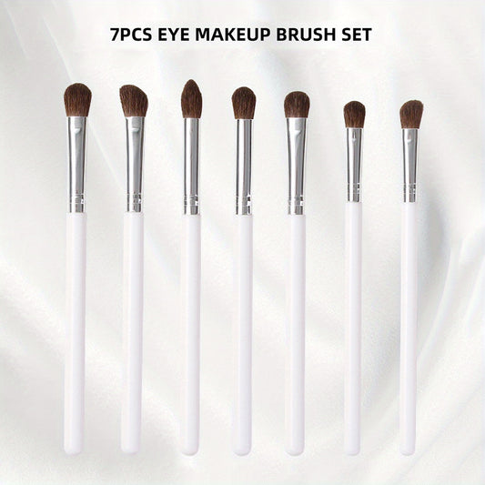 7pcs Eyeshadow Brush Eye Blender Brush Horse Hair Flawlessly
