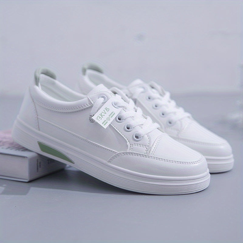 Women's Lace Up Flat Skate Shoes Low Top Sneakers