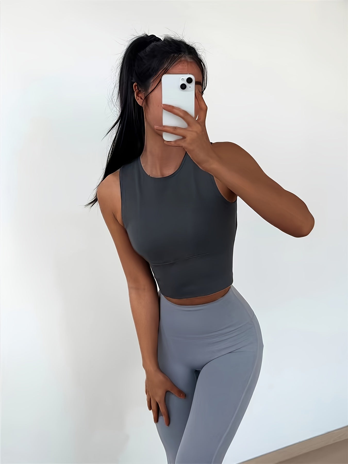 Detachable Chest Pad Backless Tank Top