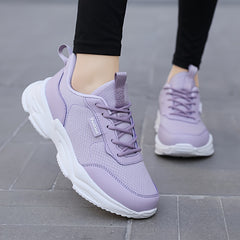 Women's Mesh Running Shoes Lightweight Chunky Sneakers Soft Sole Shockproof