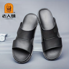 Men's Slip On Slide Sandals Outdoor Walking Shoes