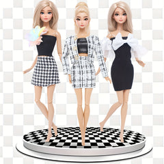 5pcs 11.5in Girl Doll Outfit Set Princess Dresses Skirts Casual Wear