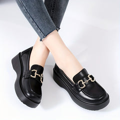 British Style Loafers Slip On Shoes Walking Shoes