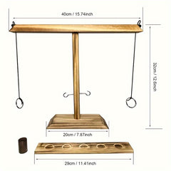 Wooden Ring Toss Game Hook And Shooting Ladder Game