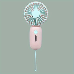 Mini Girls Handheld Fan Summer Portable Carry on Fan 3 Speeds
