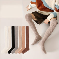 Coral Fleece Thigh High Socks for Men or Women Over The Knee Thick Stockings