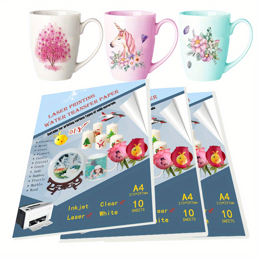 Laser Waterslide Decal Paper DIY Transfer Paper Print