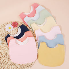 Random U-shaped Baby Bibs Plain Infant Feeding Bibs