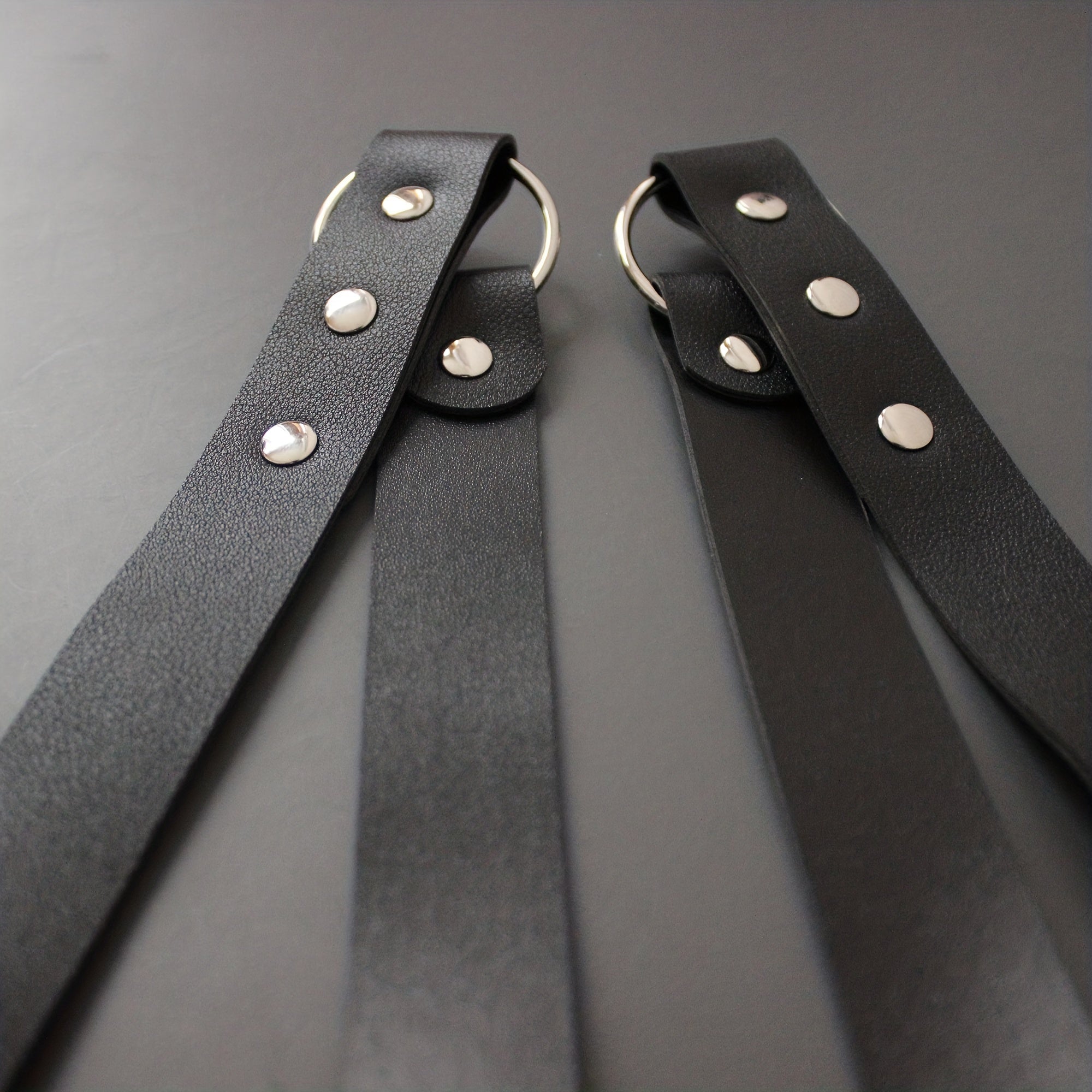 Men's PU Leather Harness Rivet O-Ring Belt