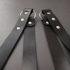 Men's PU Leather Harness Rivet O-Ring Belt
