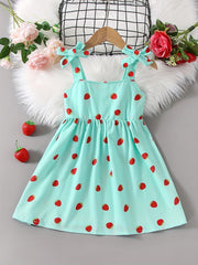 Toddler Girls Strawberry Graphic Cami Princess Dress