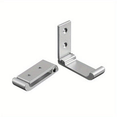 2pcs Alum. Alloy Folding Coat Hooks 33lbs Load