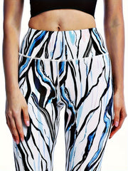 Zebra Print High Waist Butt Lift Leggings Women's Workout Pants