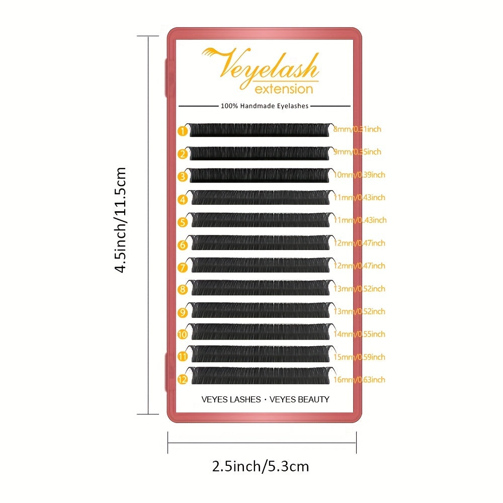 8-16mm Mix PBT Silk Volume Lashes for Eyelash Extensions