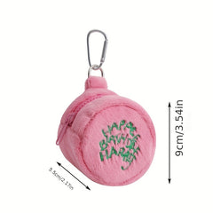 Mini Plush Makeup Bag Headphone Organizer Coin Purse Hanging Bag