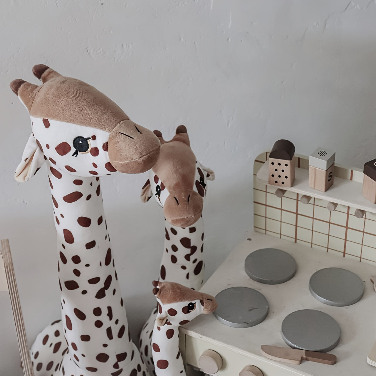 Big Giraffe Doll Long neck Deer Doll Animal Doll Baby Three dimensional Sleeping