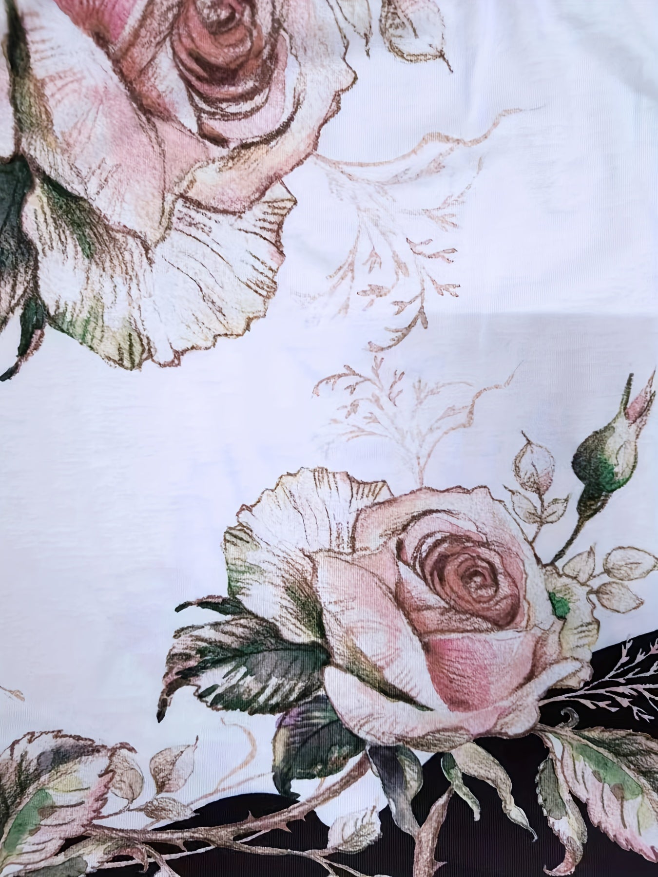 Floral V Neck Wide Strap Top Sleeveless Cami