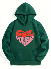 Girl Power Pattern Party Casual Sweatshirt Top For Children Kids Clothing Gift