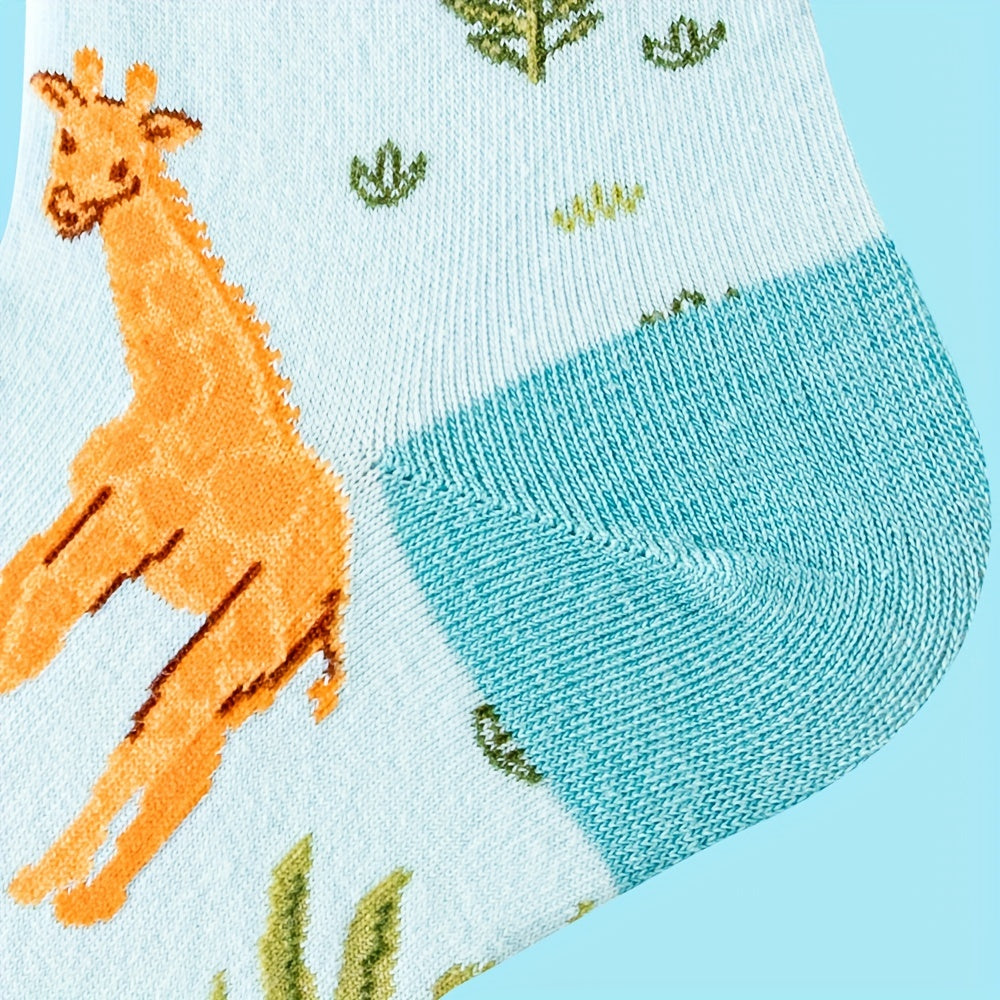 Giraffe Print Socks Women's Mid Tube Stockings