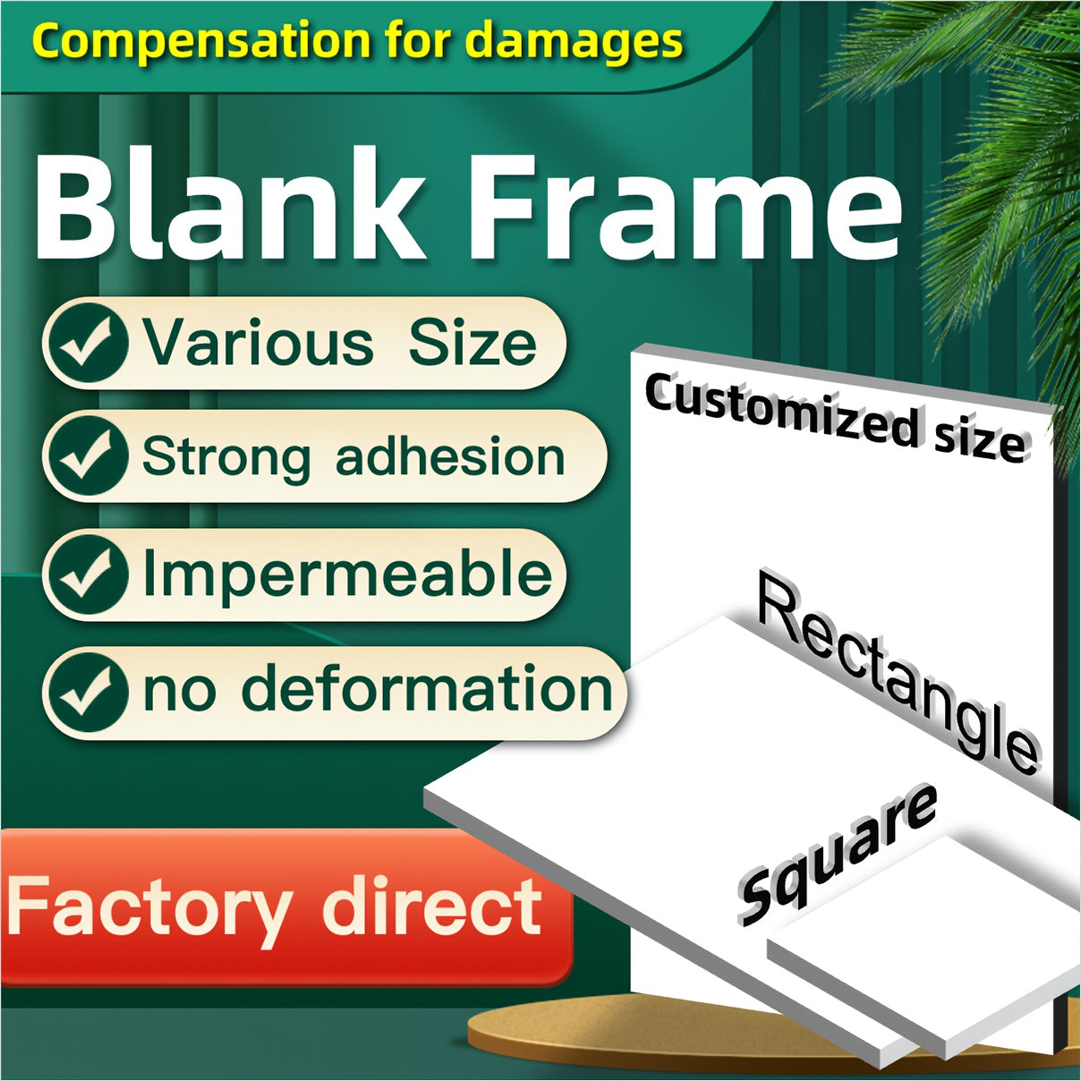 Cotton Linen Pine Wood Frame Acrylic Painting Set