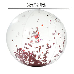 Extra Large Glitter Inflatable Beach Ball for Pool Party