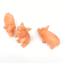 1pc Simulate Interactive Pig Rubber Toy Accessories