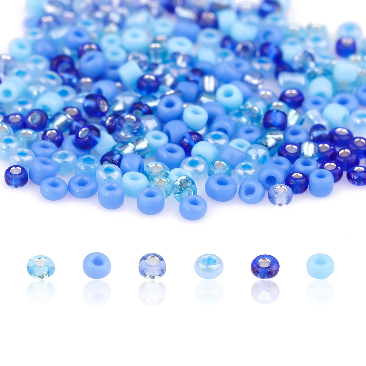 3900 Pcs Glass Pony Beads Colorful Jewelry Making Set DIY Jewelry Accessories