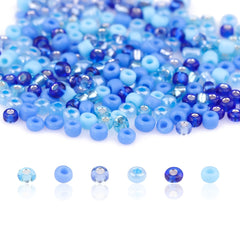 3900 Pcs Glass Pony Beads Colorful Jewelry Making Set DIY Jewelry Accessories