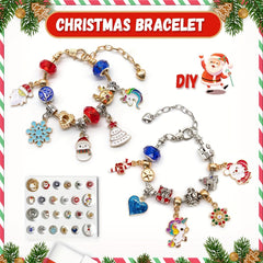 Christmas Advent Calendar 24 Days DIY Bracelet Making Kit for Girls
