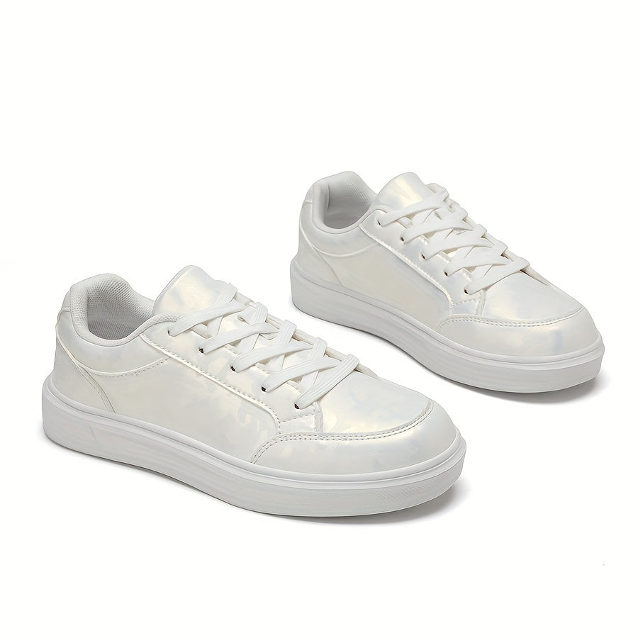 Women's Lace-up Skate Shoes Platform Sporty Casual Sneakers
