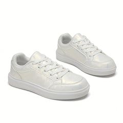 Women's Lace-up Skate Shoes Platform Sporty Casual Sneakers