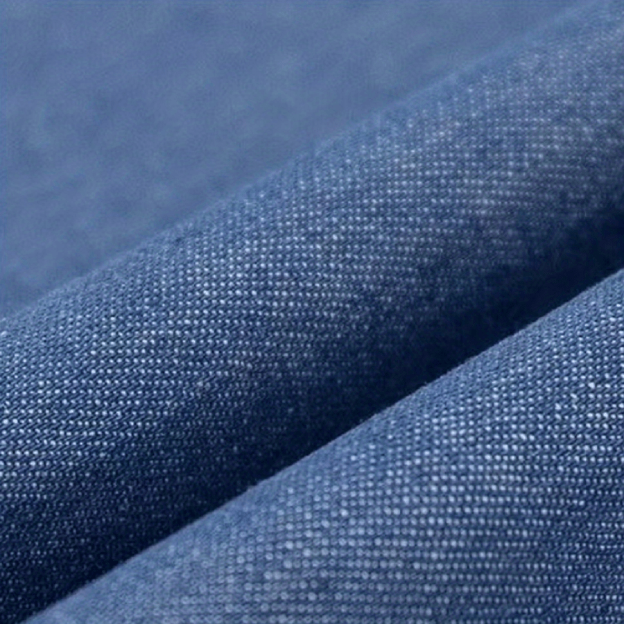 1 Yard Washed Denim Fabric Cotton Thick Section DIY Clothing Cloth