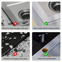 Aluminum Foil Tape Stove Sink Waterproof Sticker 3.9x1.18in