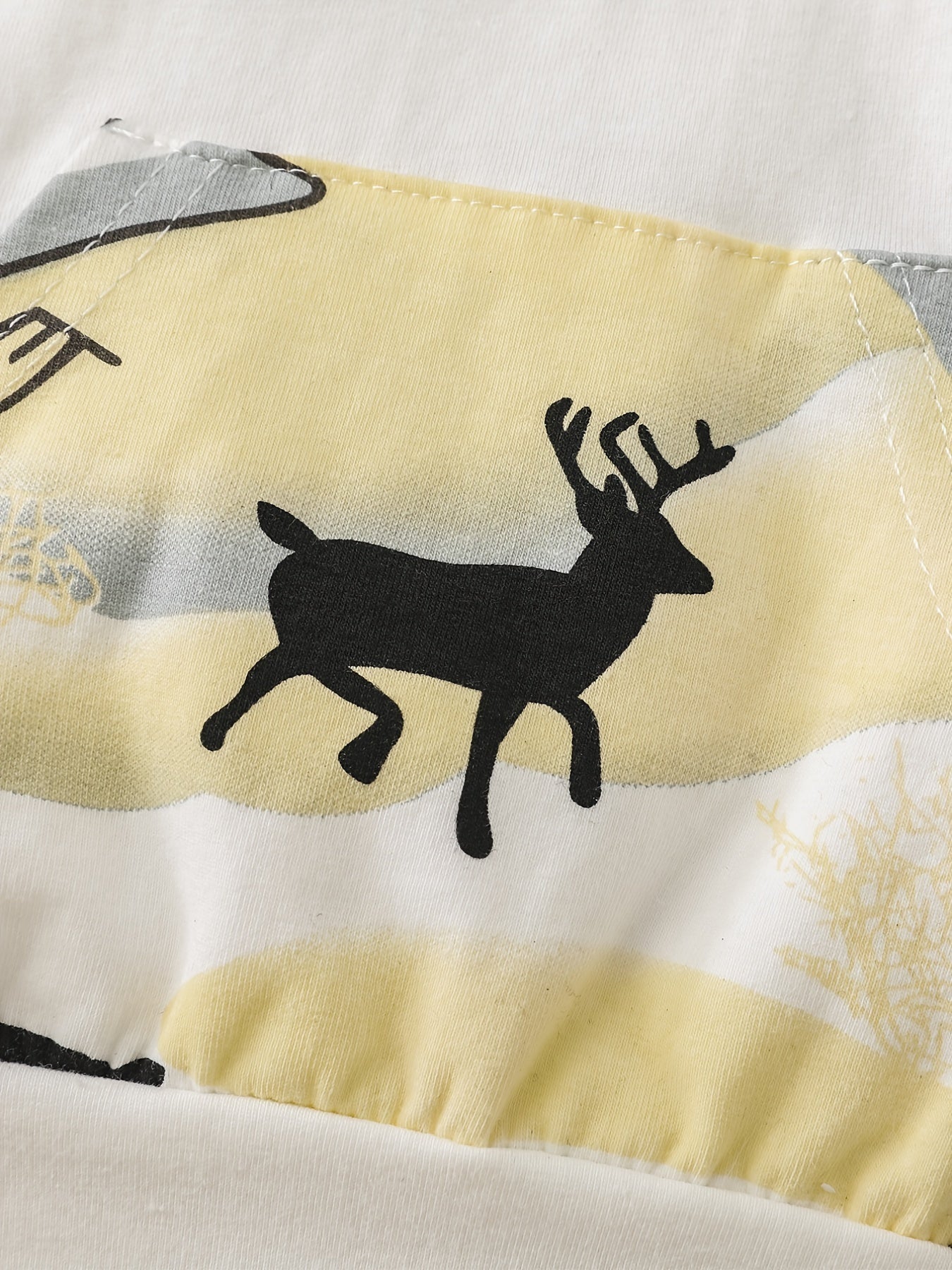 Toddler Baby Boys Deer Printed Hoodie and Pants Christmas Outfits