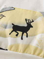 Toddler Baby Boys Deer Printed Hoodie and Pants Christmas Outfits