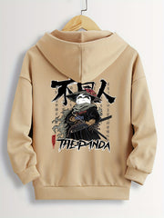Boys Cartoon Panda Graphic Hoodie