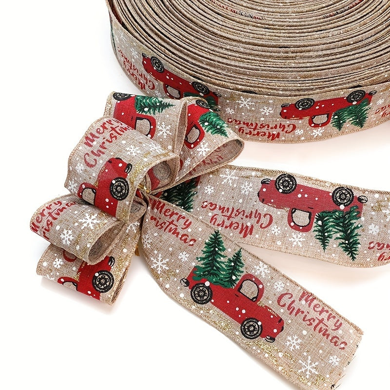 2M Christmas Satin Ribbon Gift Wrapping Decoration