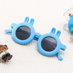 Kids Rabbit Ears Sunglasses Polarized Soft Silicone Outdoor Party Traveling