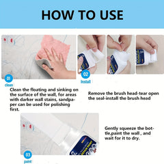 Small Roller Brush Wall Repair Paint DIY Waterproof Latex Cream