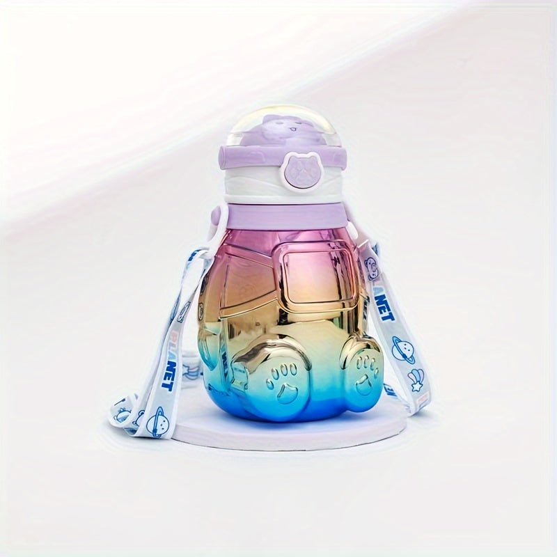 Gradient Water Cup Cartoon Leakproof Bottle