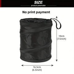Foldable Car Garbage Bin Universal Car Seat Back Hanging